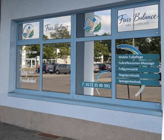 Außenansicht des Fuss Balance Studios in Cottbus